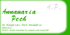 annamaria pech business card